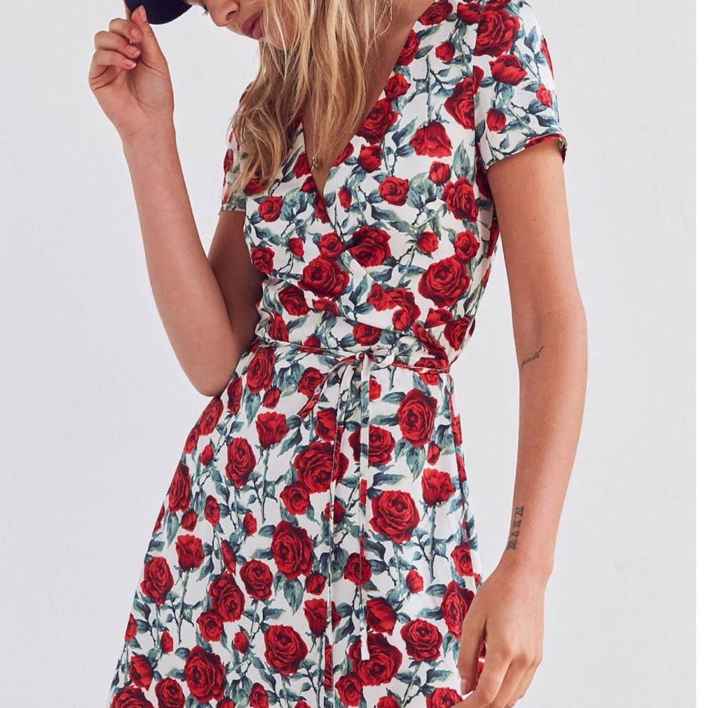 Rose Wrap Dress